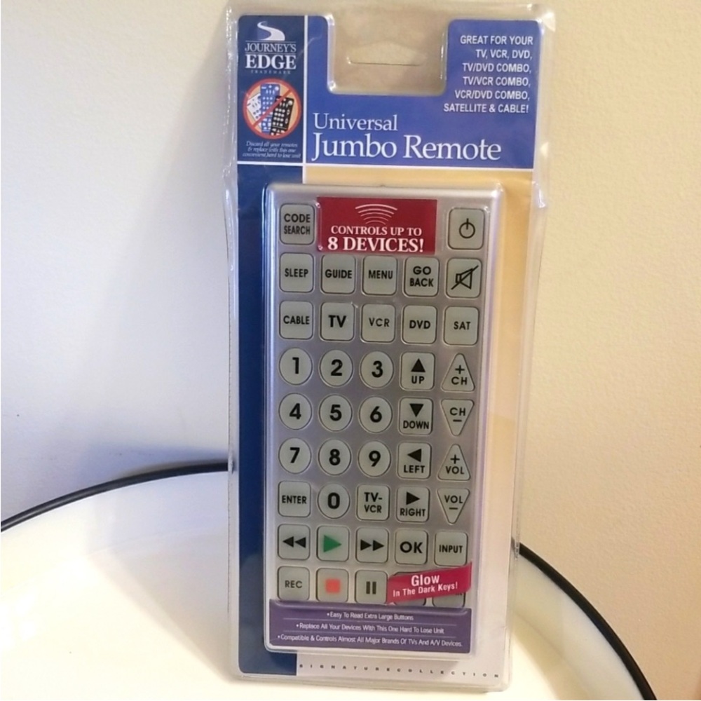 Universal Jumbo Remote - Gray and Black